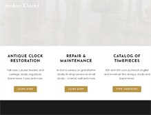 Tablet Screenshot of jordanclocks.com